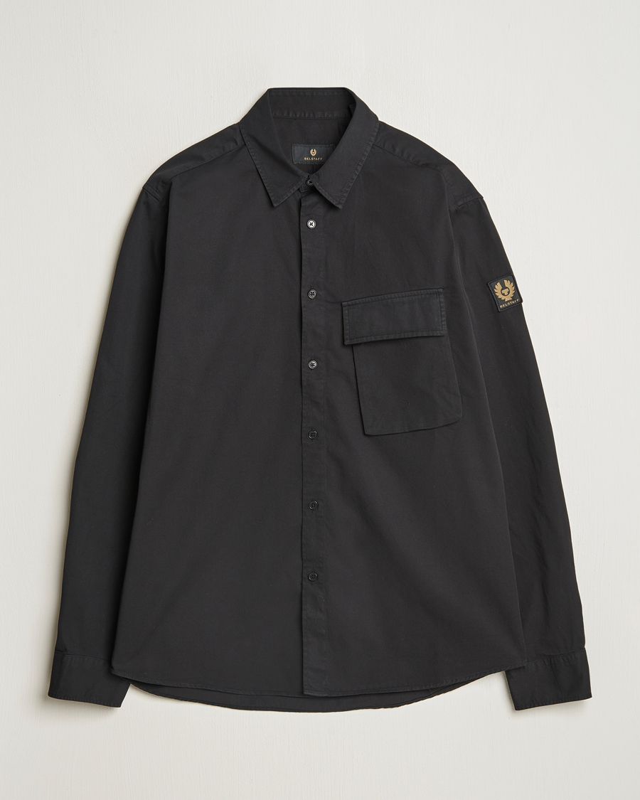 Uomini | Camicie | Belstaff | Scale Cotton Pocket Shirt Black