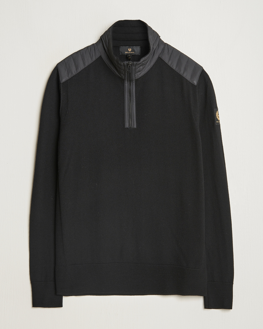 Uomini | Maglieria | Belstaff | Kilmington Quarter Zip Jumper Black