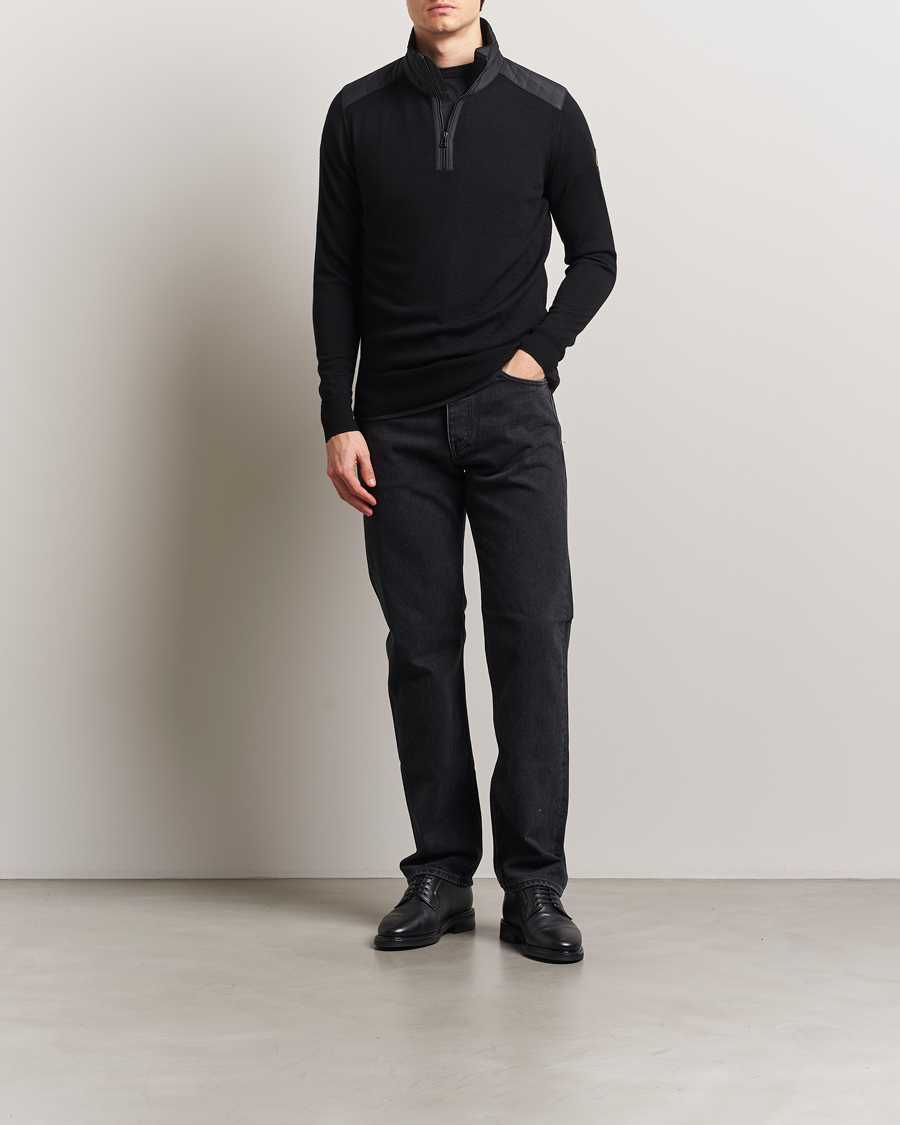 Uomini | Maglieria | Belstaff | Kilmington Quarter Zip Jumper Black