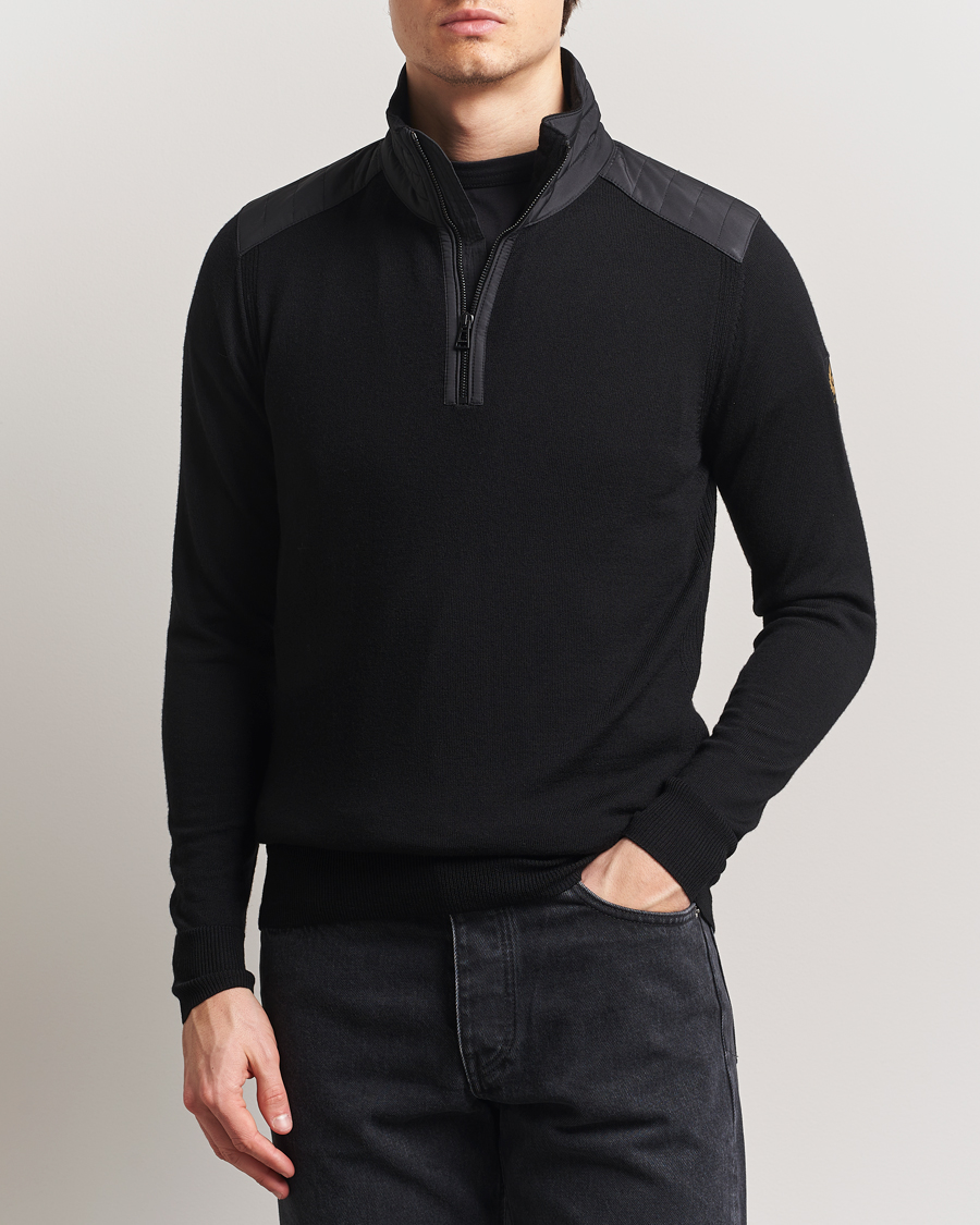 Uomini | Maglieria | Belstaff | Kilmington Quarter Zip Jumper Black