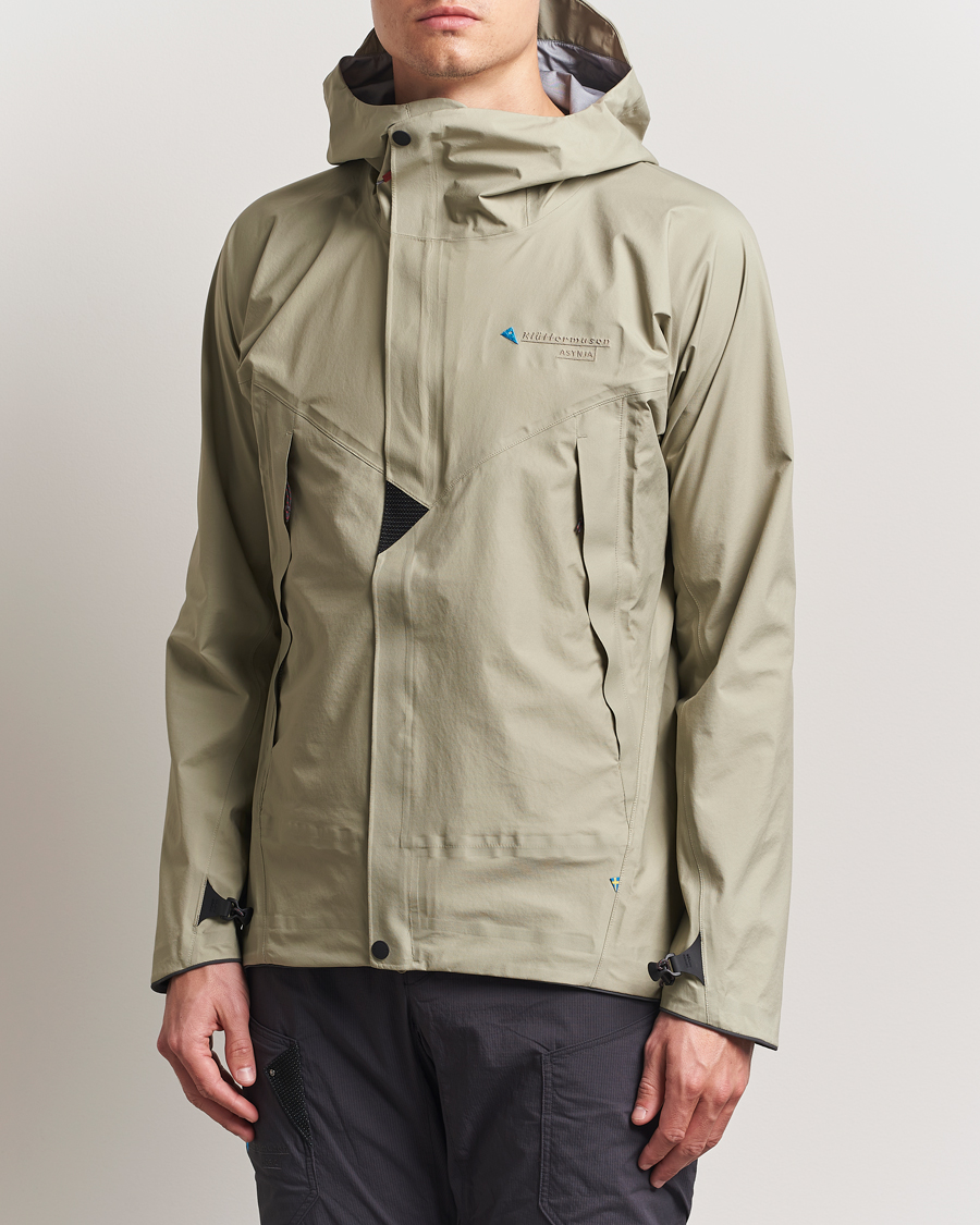 Uomini | Giacche | Klättermusen | Asynja Lightweight Waterproof Jacket Silver Green