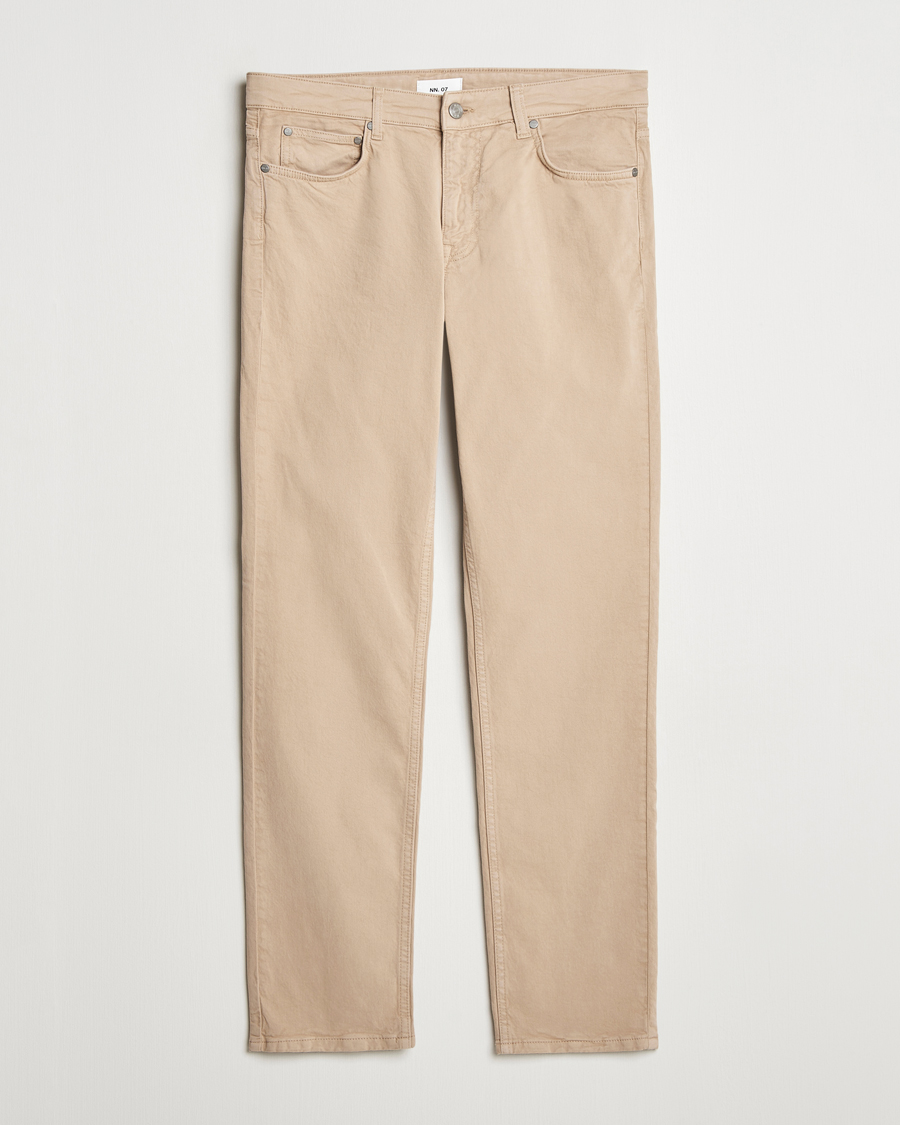 Uomini | Pantaloni | NN07 | Tony 5-Pocket Pants Khaki Beige