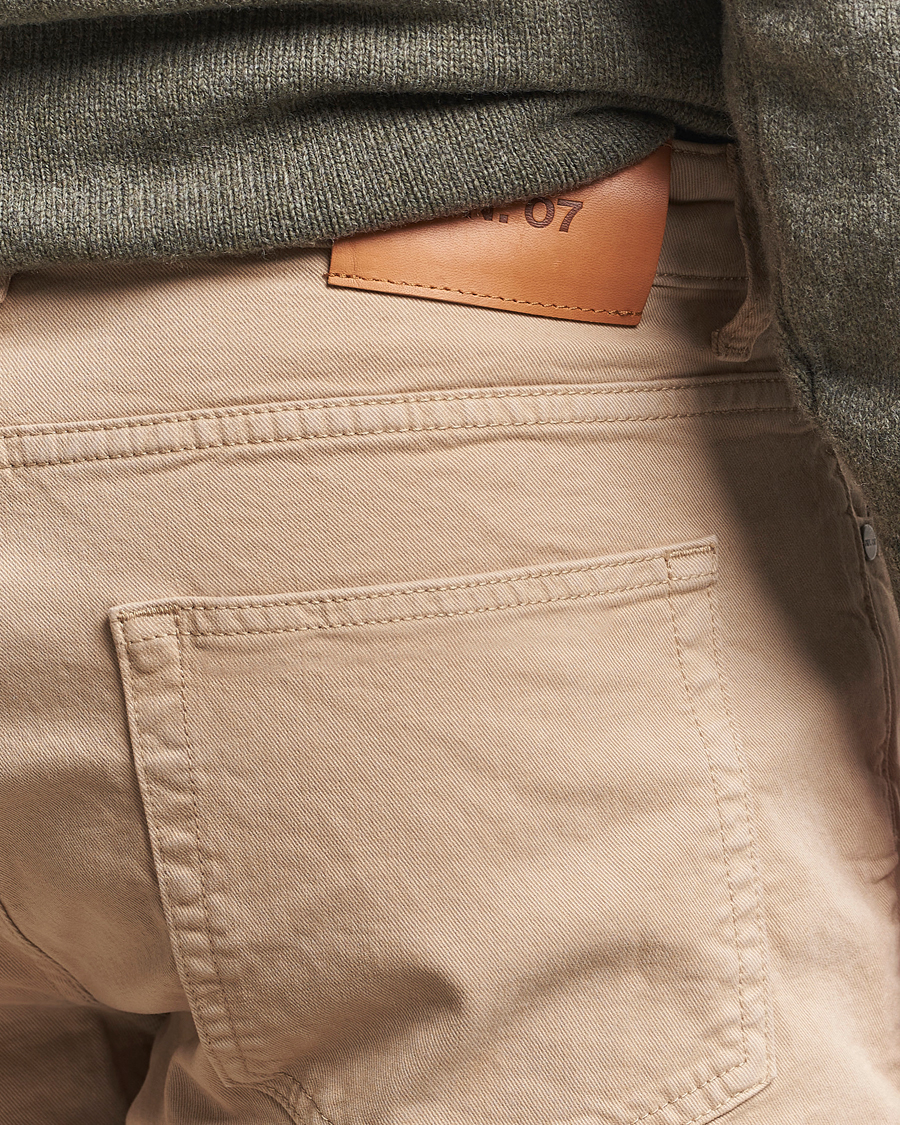 Uomini | Pantaloni | NN07 | Tony 5-Pocket Pants Khaki Beige