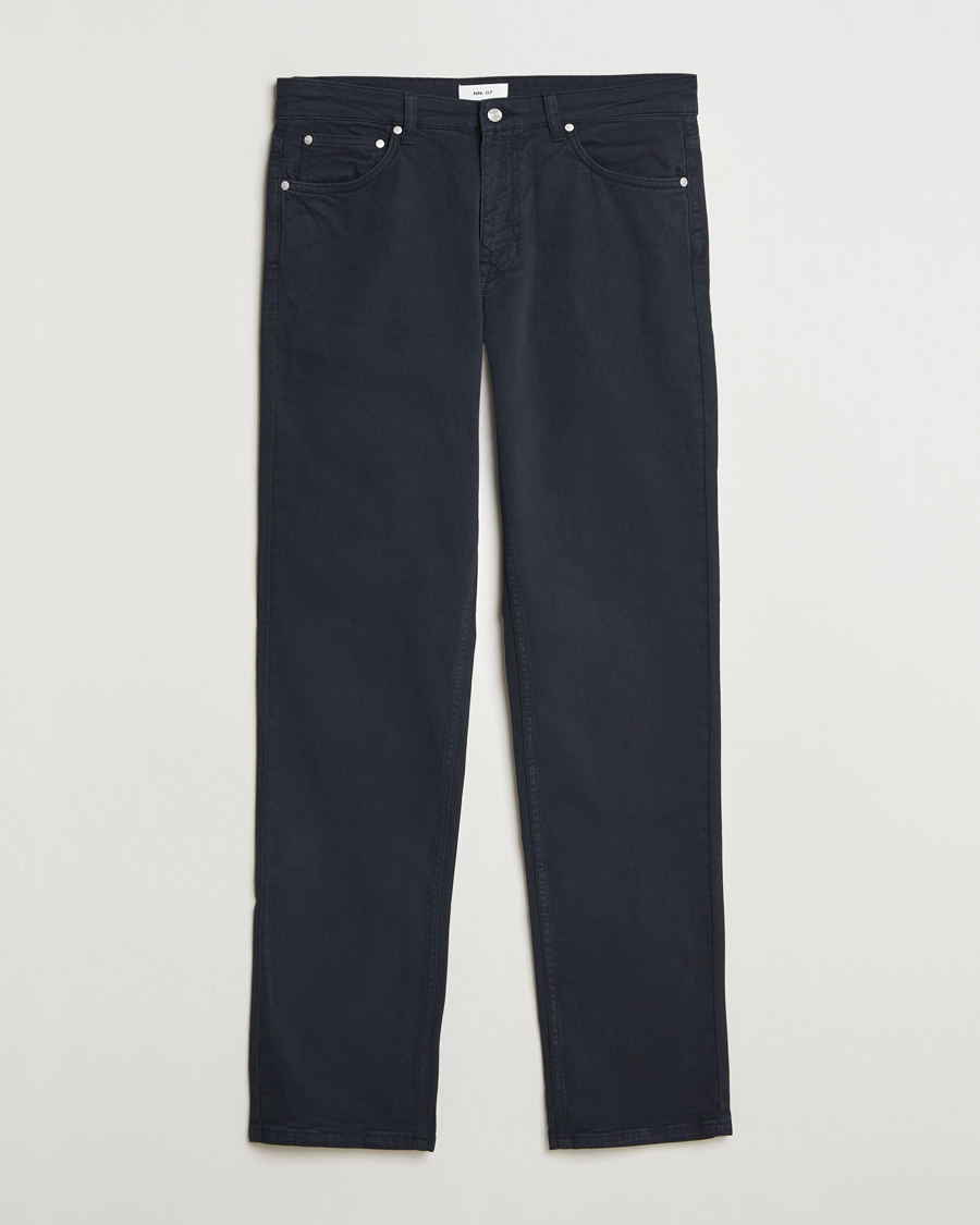 Uomini | Pantaloni | NN07 | Tony 5-Pocket Pants Navy Blue