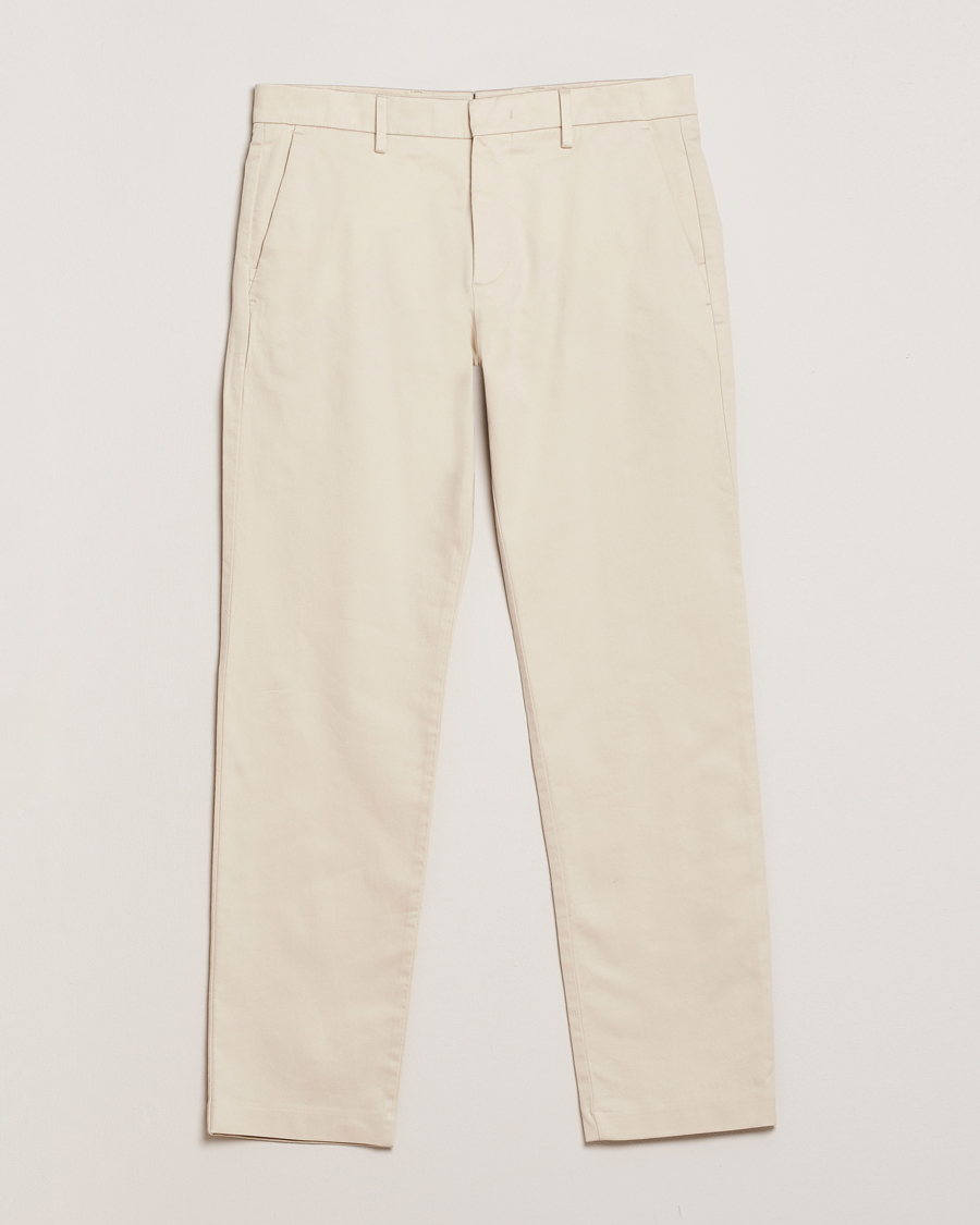 Uomini | Pantaloni | NN07 | Theo Regular Fit Stretch Chinos Ivory