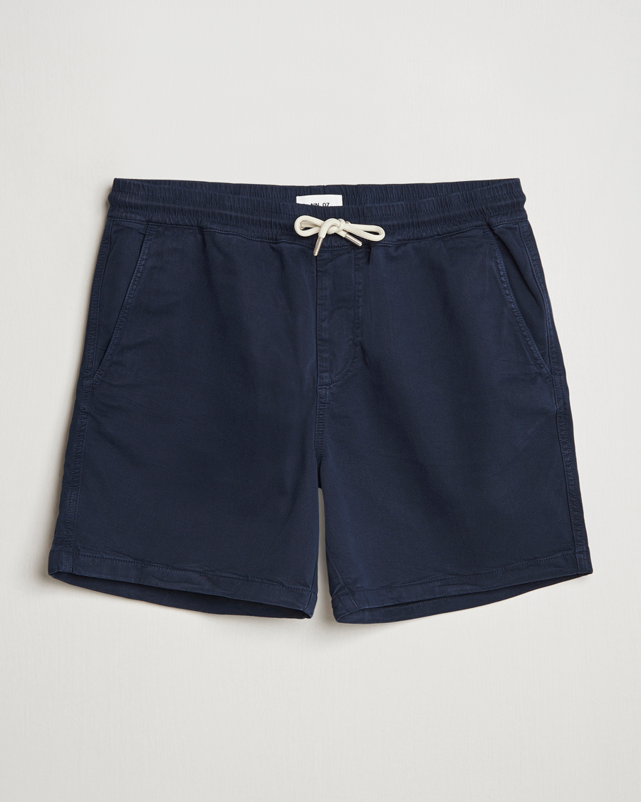 Uomini | Pantaloncini | NN07 | Gregor Drawstring Shorts Navy Blue