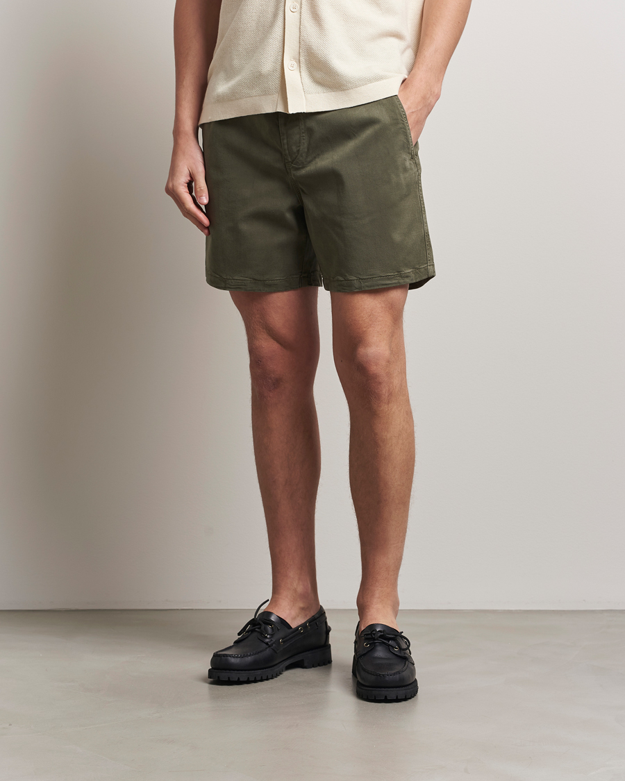 Uomini | Pantaloncini | NN07 | Gregor Drawstring Shorts Capers Green