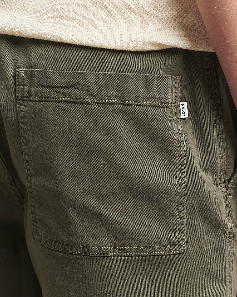 Uomini | Pantaloncini | NN07 | Gregor Drawstring Shorts Capers Green