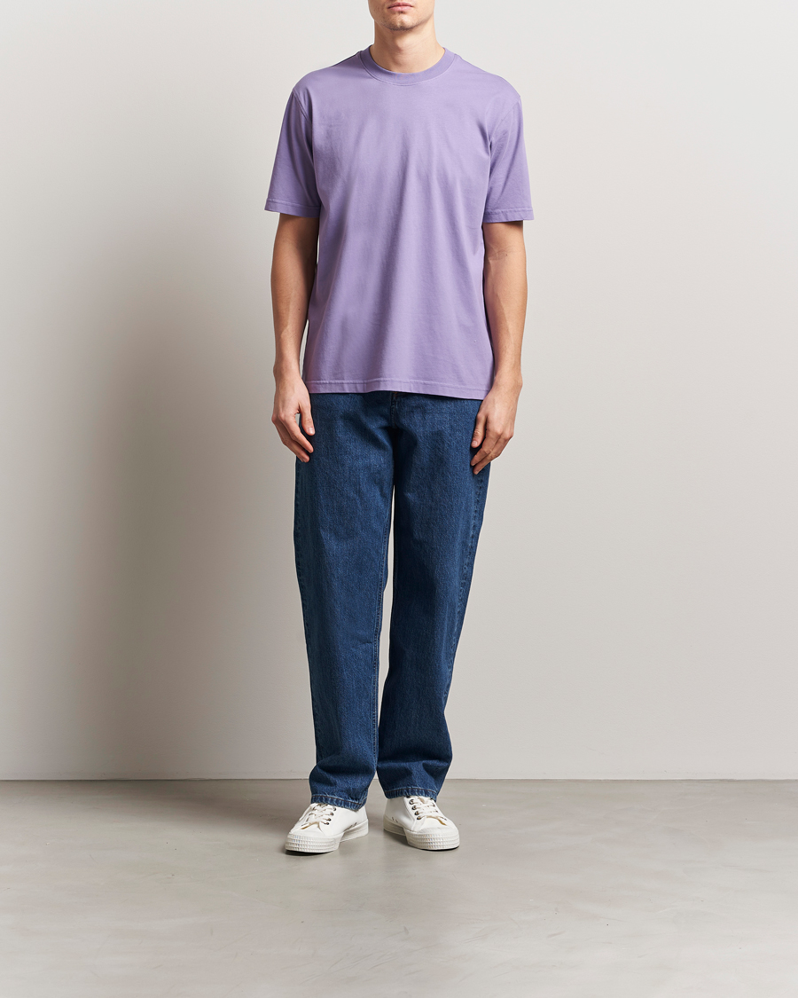 Uomini | T-shirt | NN07 | Adam Pima Crew Neck T-Shirt Violette