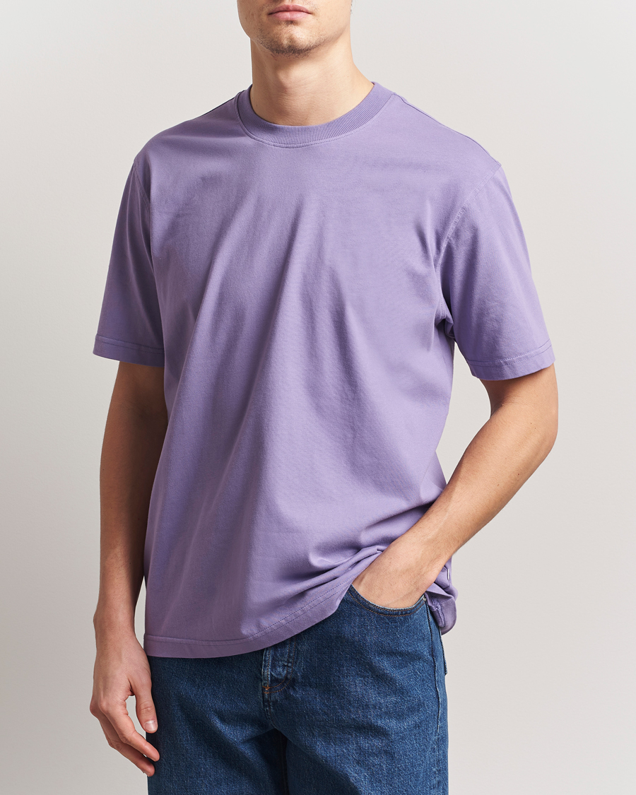 Uomini | T-shirt | NN07 | Adam Pima Crew Neck T-Shirt Violette
