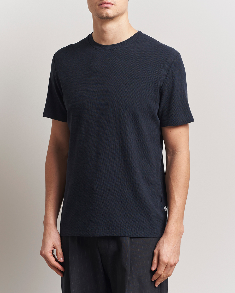 Uomini | T-shirt | NN07 | Clive Crew Neck T-Shirt Navy Blue
