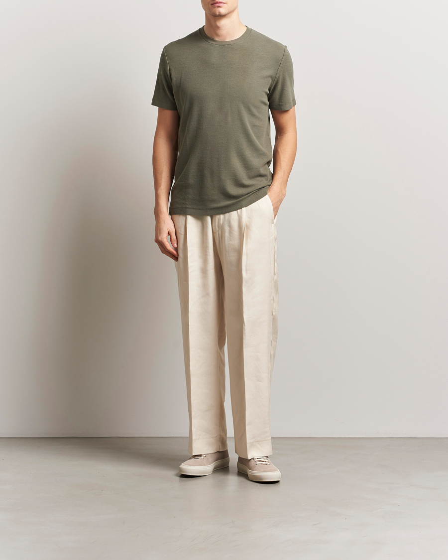 Uomini | T-shirt | NN07 | Clive Crew Neck T-Shirt Capers Green