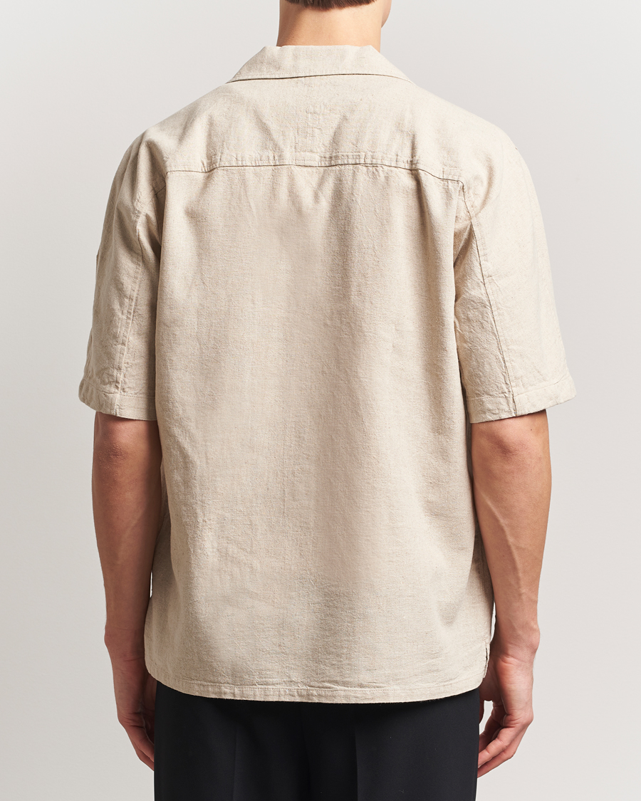Uomini | Camicie | NN07 | Ole Printed Short Sleeve Shirt Oat
