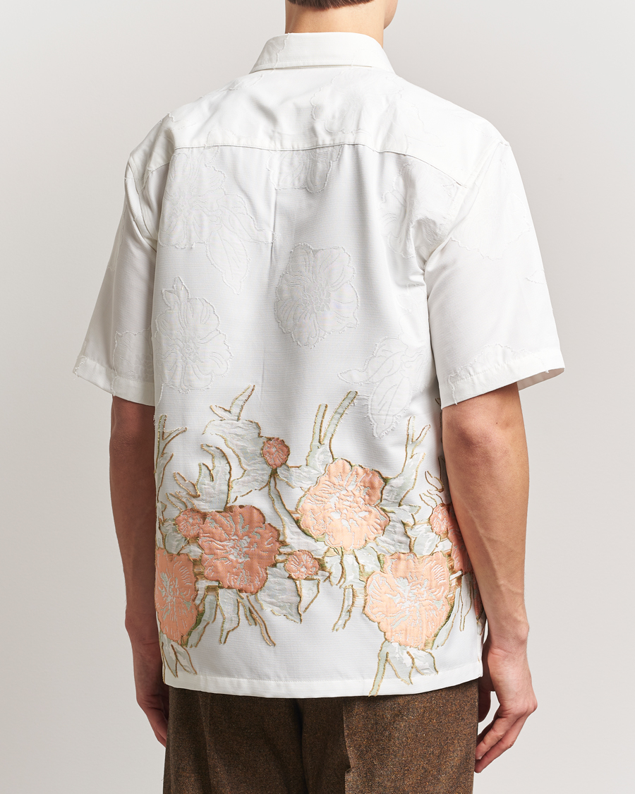 Uomini | Camicie | NN07 | Freddy Flower Short Sleeve Shirt White Multi