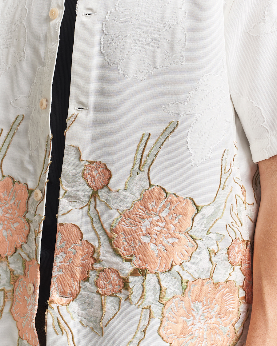 Uomini | Camicie | NN07 | Freddy Flower Short Sleeve Shirt White Multi
