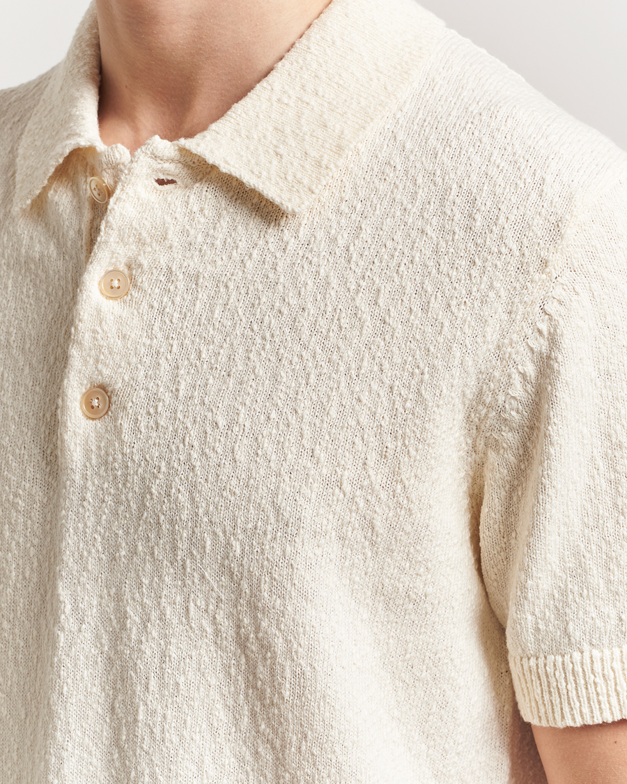 Uomini | Polo | NN07 | Randy Knitted Polo Ecru