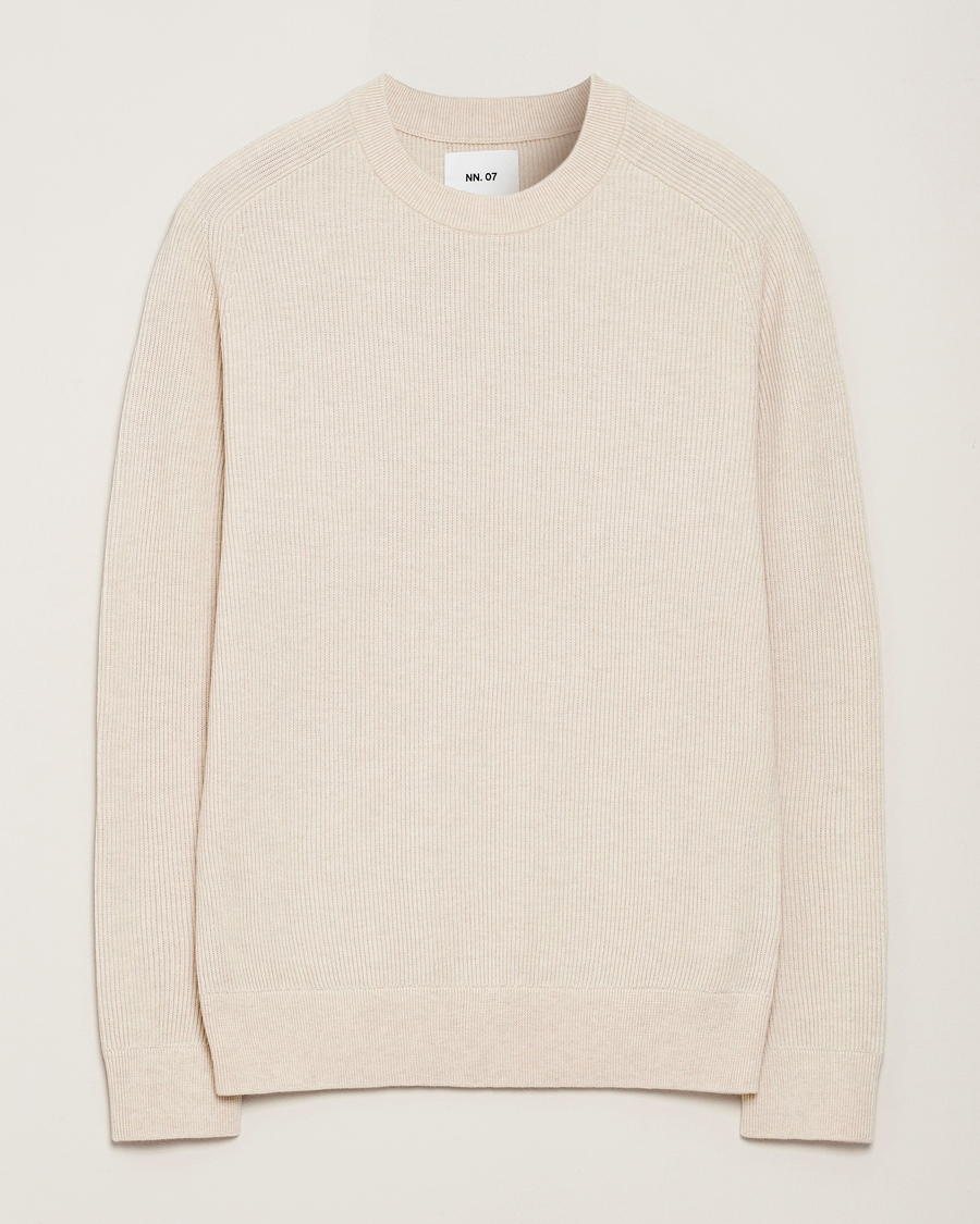 Uomini | Maglieria | NN07 | Kevin Cotton Knitted Sweater Ivory
