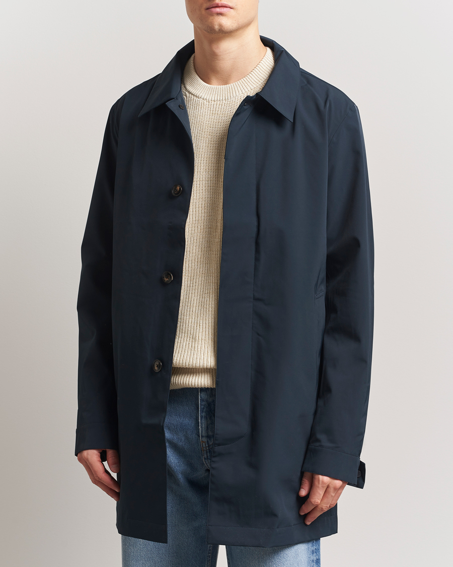 Uomini | Giacche | NN07 | Kim Waterproof Car Coat Navy Blue