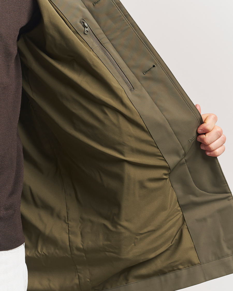 Uomini | Giacche | NN07 | Kim Waterproof Car Coat Capers Green