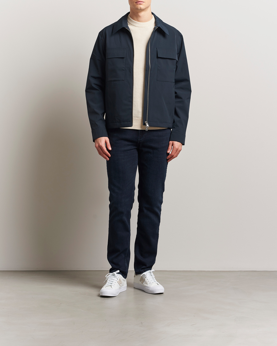 Uomini | Giacche | NN07 | Alban Bomber Jacket Navy Blue