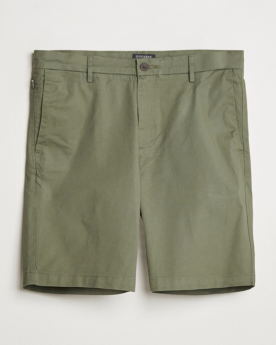 Uomini | Pantaloncini | Dockers | Slim Cotton/Linen Shorts Teal Leaf