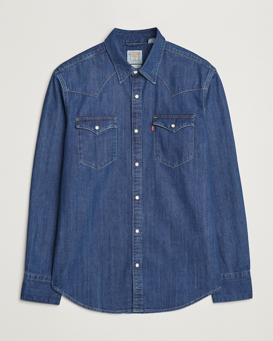 Uomini | Camicie | Levi's | Barstow Western Standard Shirt Medium Blue