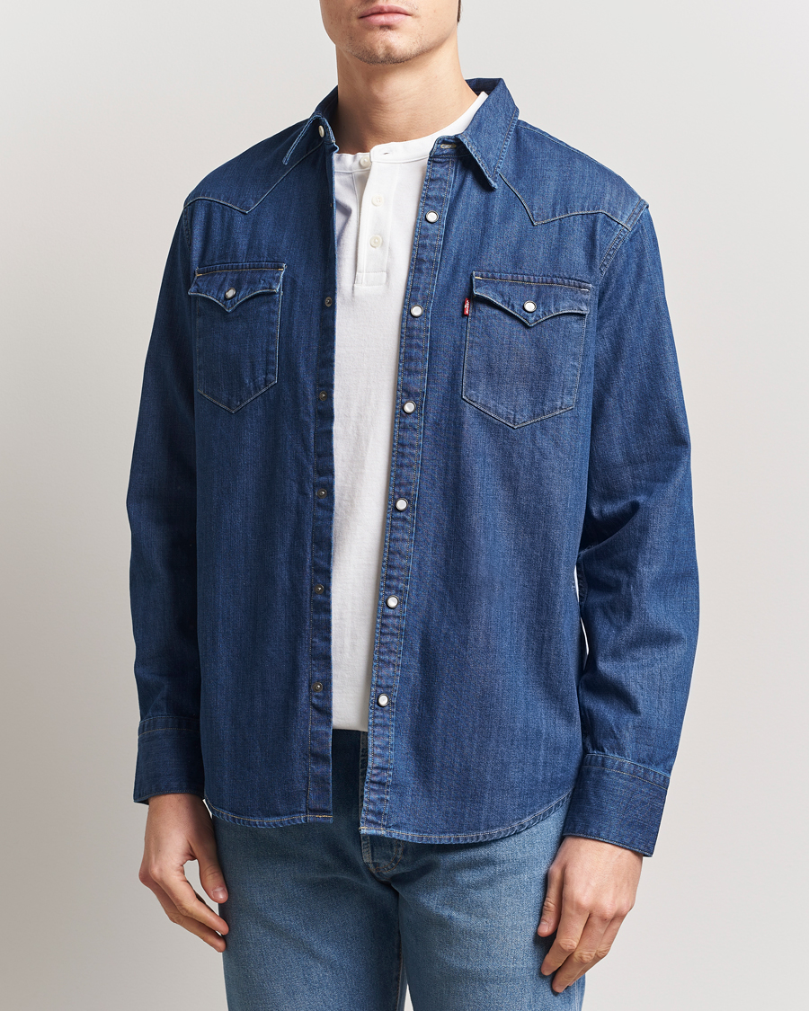 Uomini | Camicie | Levi's | Barstow Western Standard Shirt Medium Blue