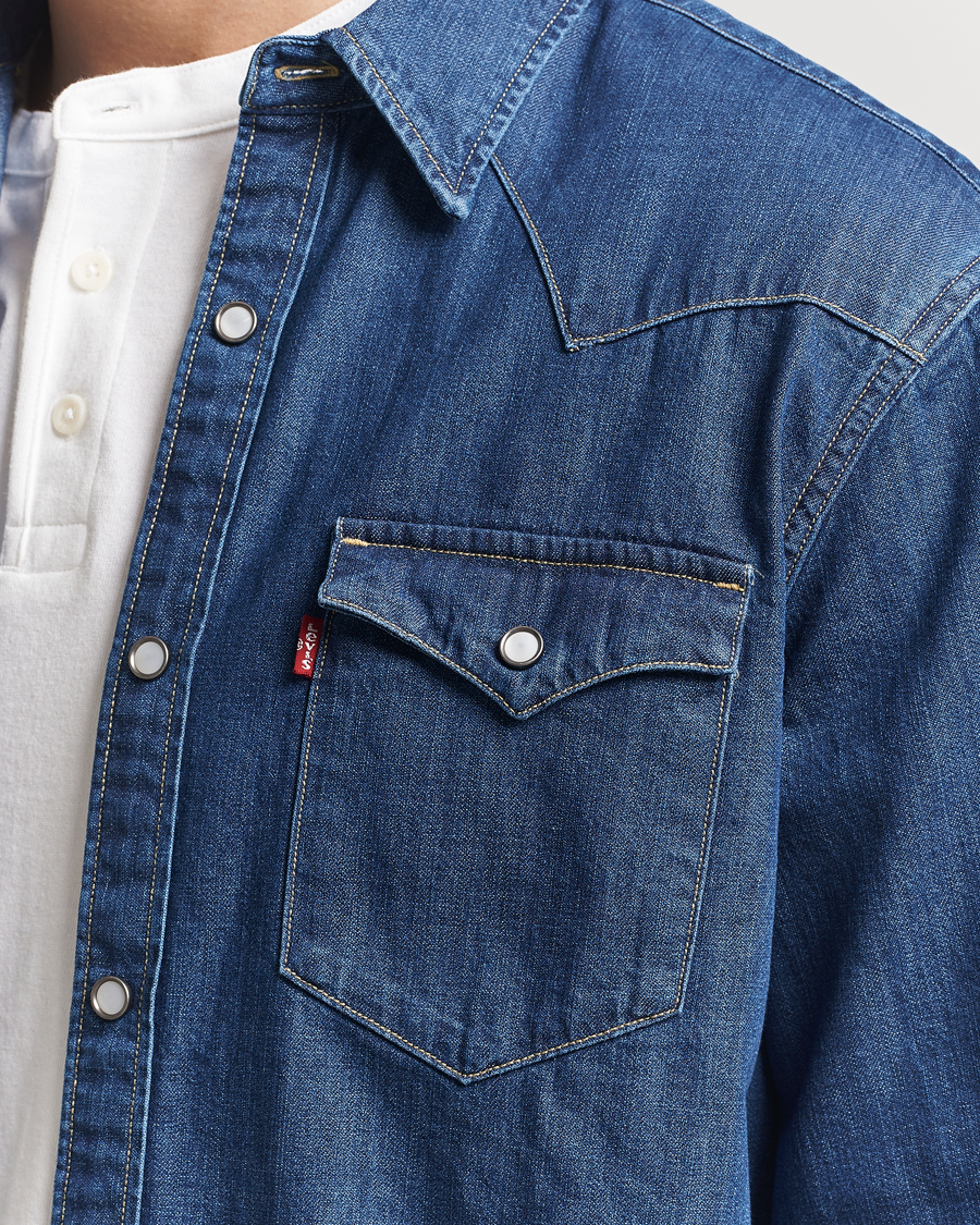 Uomini | Camicie | Levi's | Barstow Western Standard Shirt Medium Blue