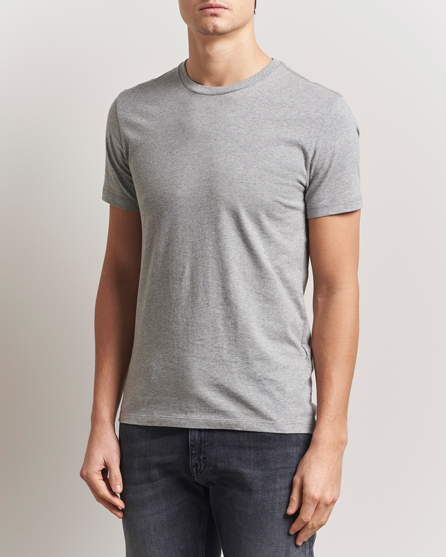 Uomini | T-shirt | Levi's | 2-Pack Crew Neck T-Shirt White/Grey Heather