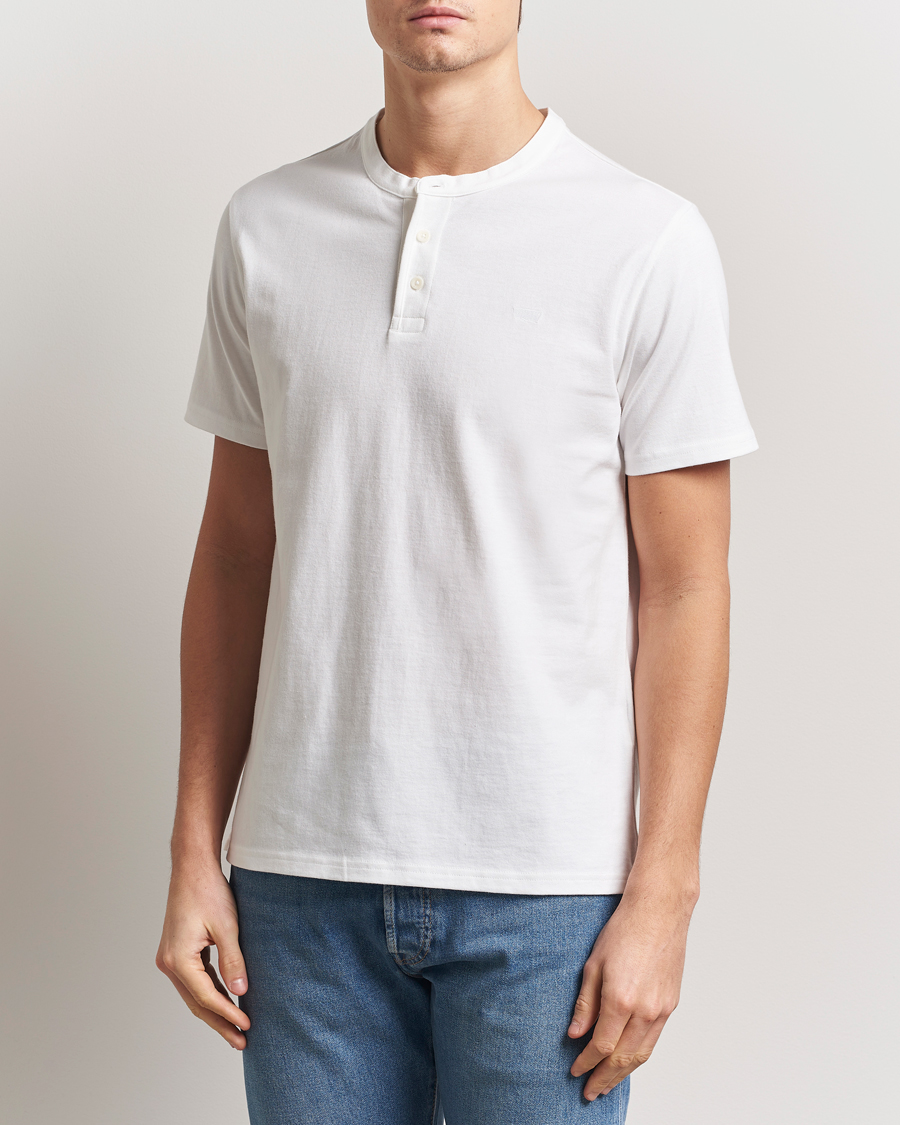 Uomini | T-shirt | Levi's | Short Sleeve Henley White