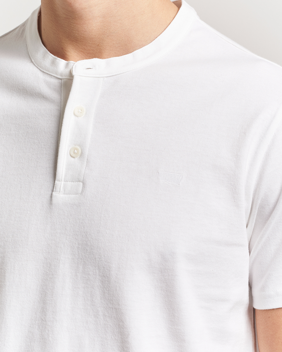 Uomini | T-shirt | Levi's | Short Sleeve Henley White