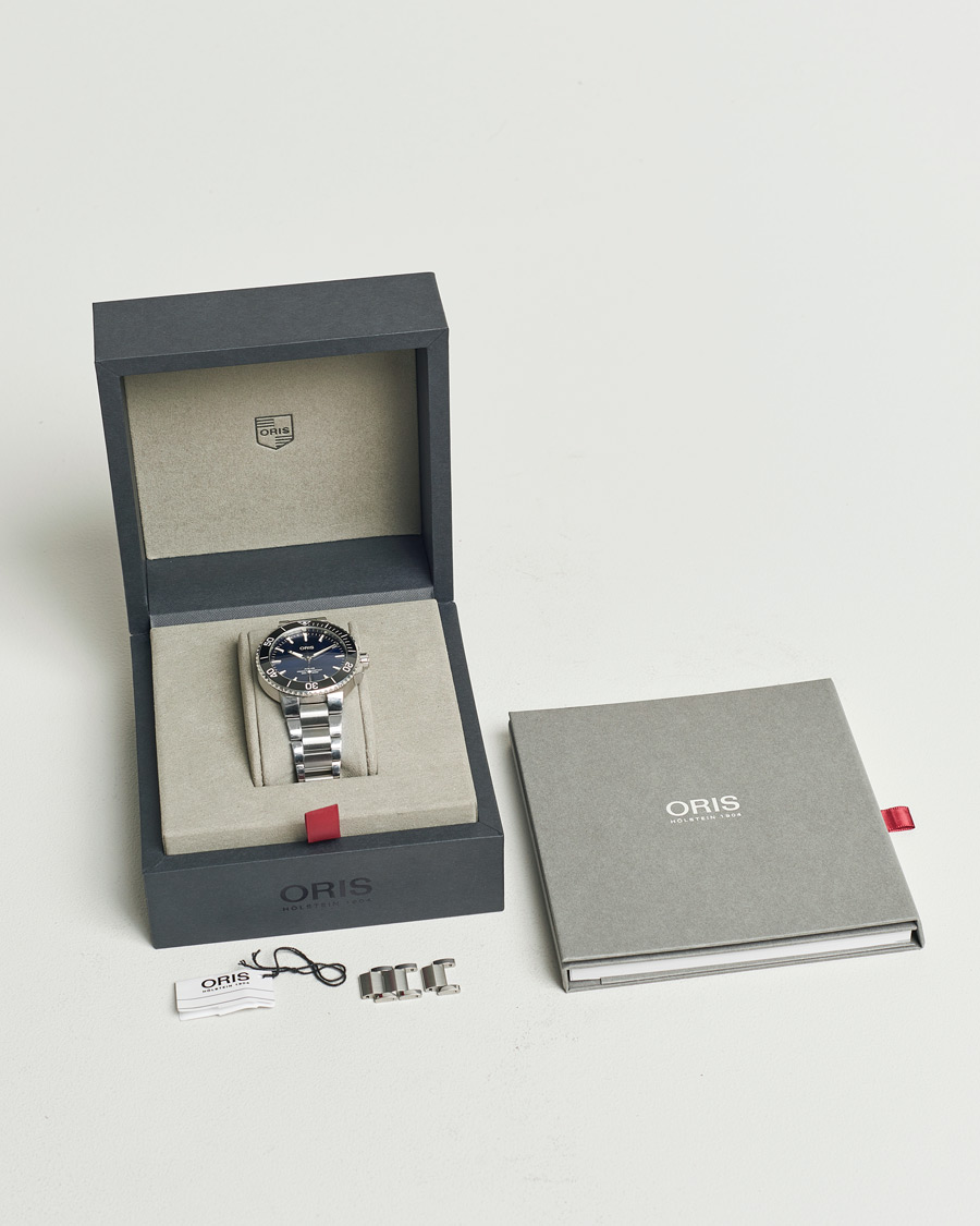 Uomini | Oris Pre-Owned Aquis Date Blue | Oris Pre-Owned | Aquis Date Blue