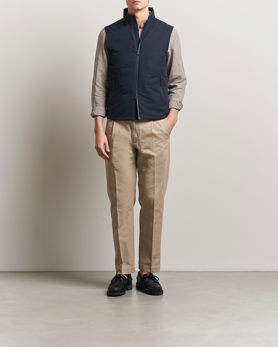 Uomini | Giacche | Woolrich | Sailing Two Layer Vest Melton Blue