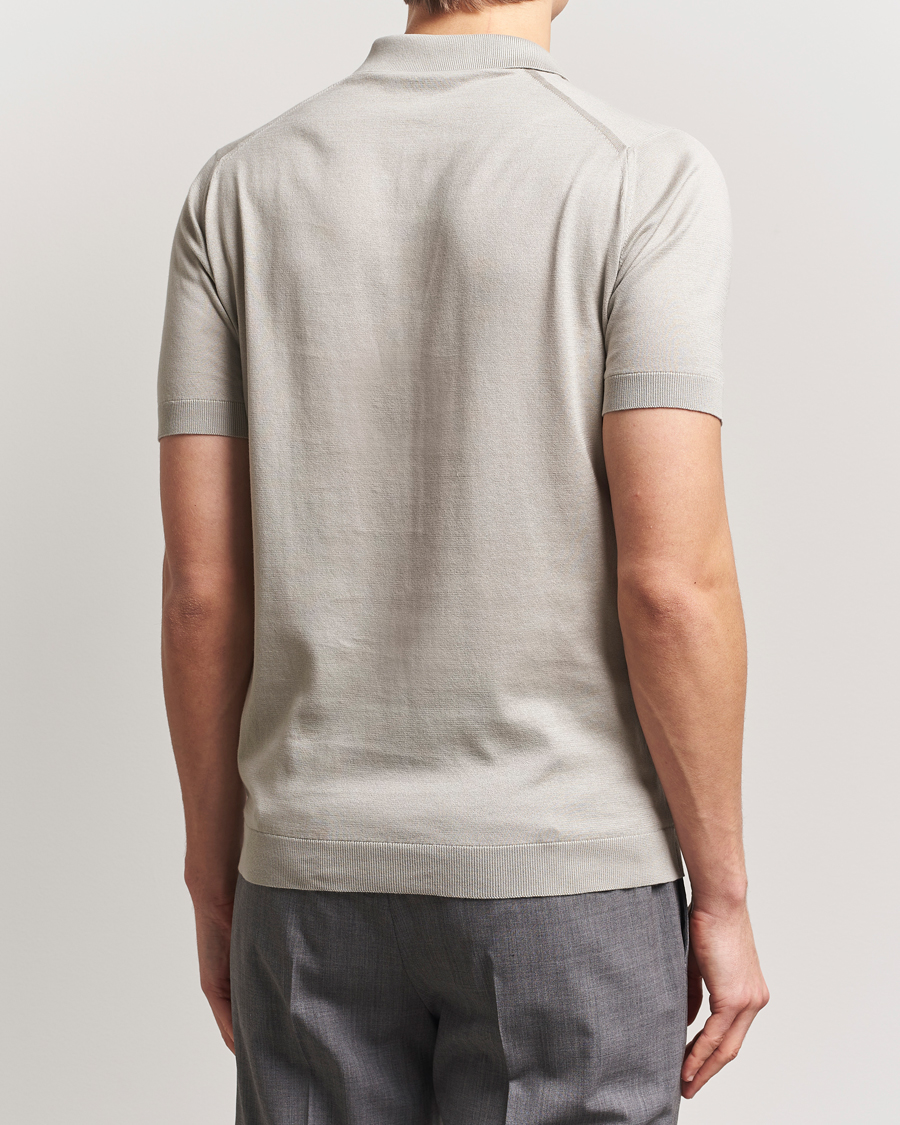 Uomini | Polo | John Smedley | Adrian Slim Fit Sea Island Polo Parchment