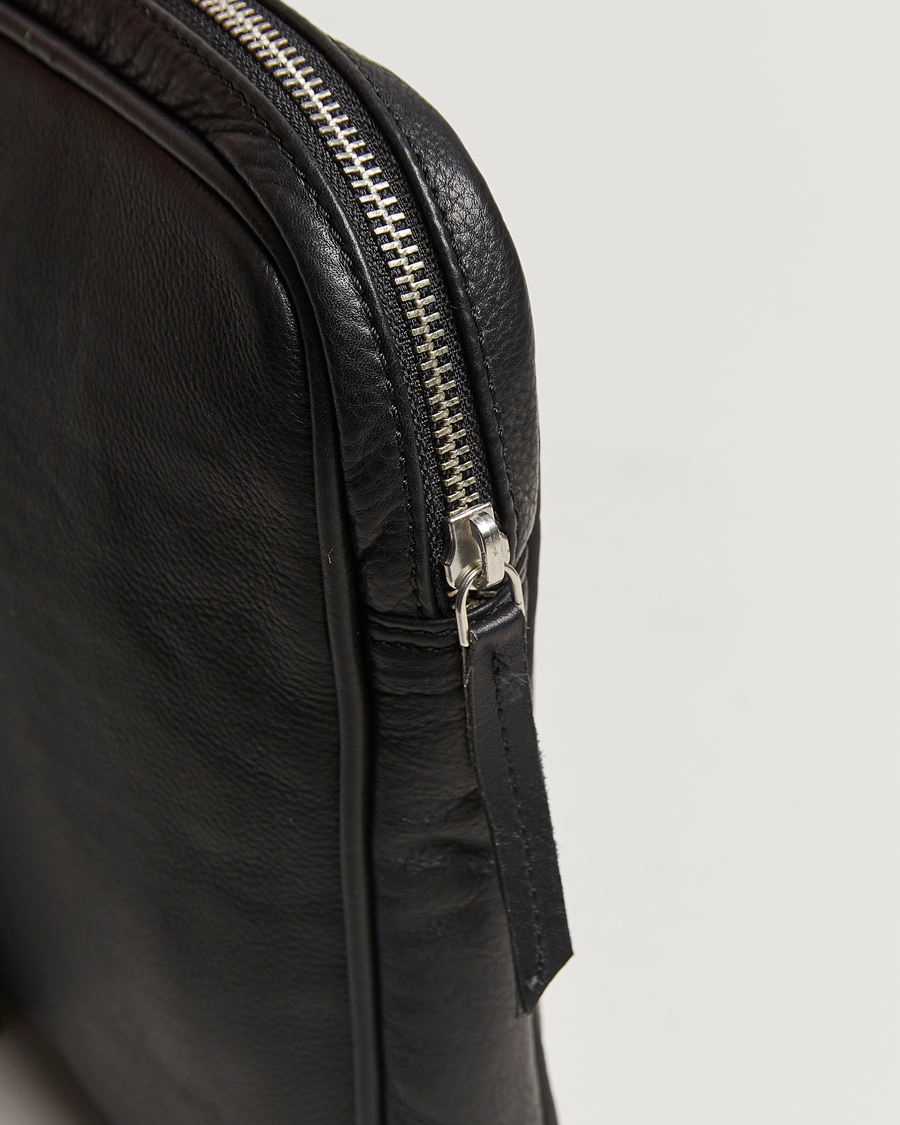 Uomini | Borse | LES DEUX | Leather Laptop Sleeve Black