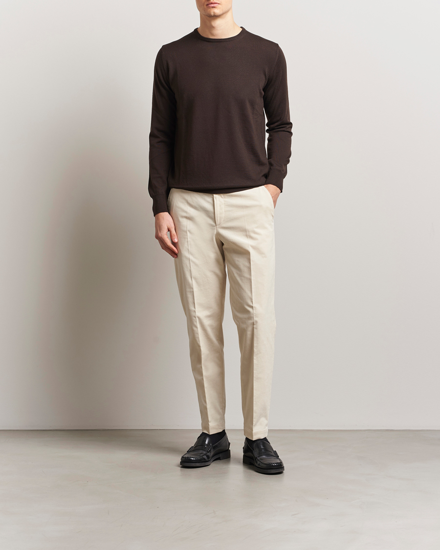 Uomini | Pantaloni | BOSS BLACK | Perin Spring Cord Trousers Open White