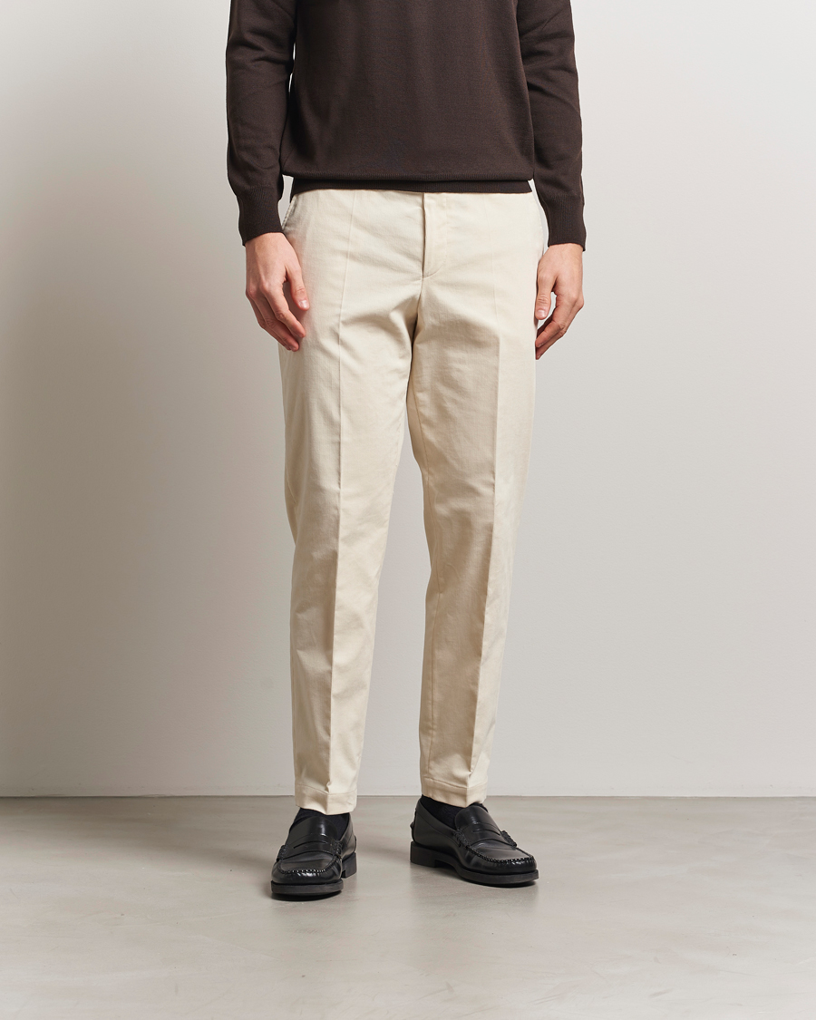 Uomini | Pantaloni | BOSS BLACK | Perin Spring Cord Trousers Open White