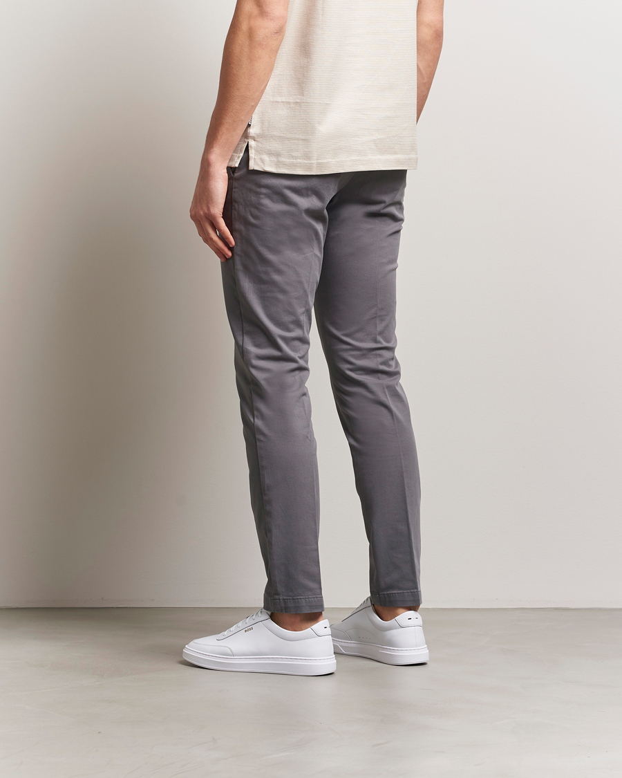 Uomini | Pantaloni | BOSS BLACK | Kaito1 Cotton Chinos Dark Grey