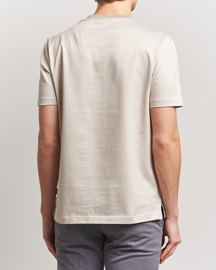 Uomini | T-shirt | BOSS BLACK | Thompson Structured T-Shirt Light Beige