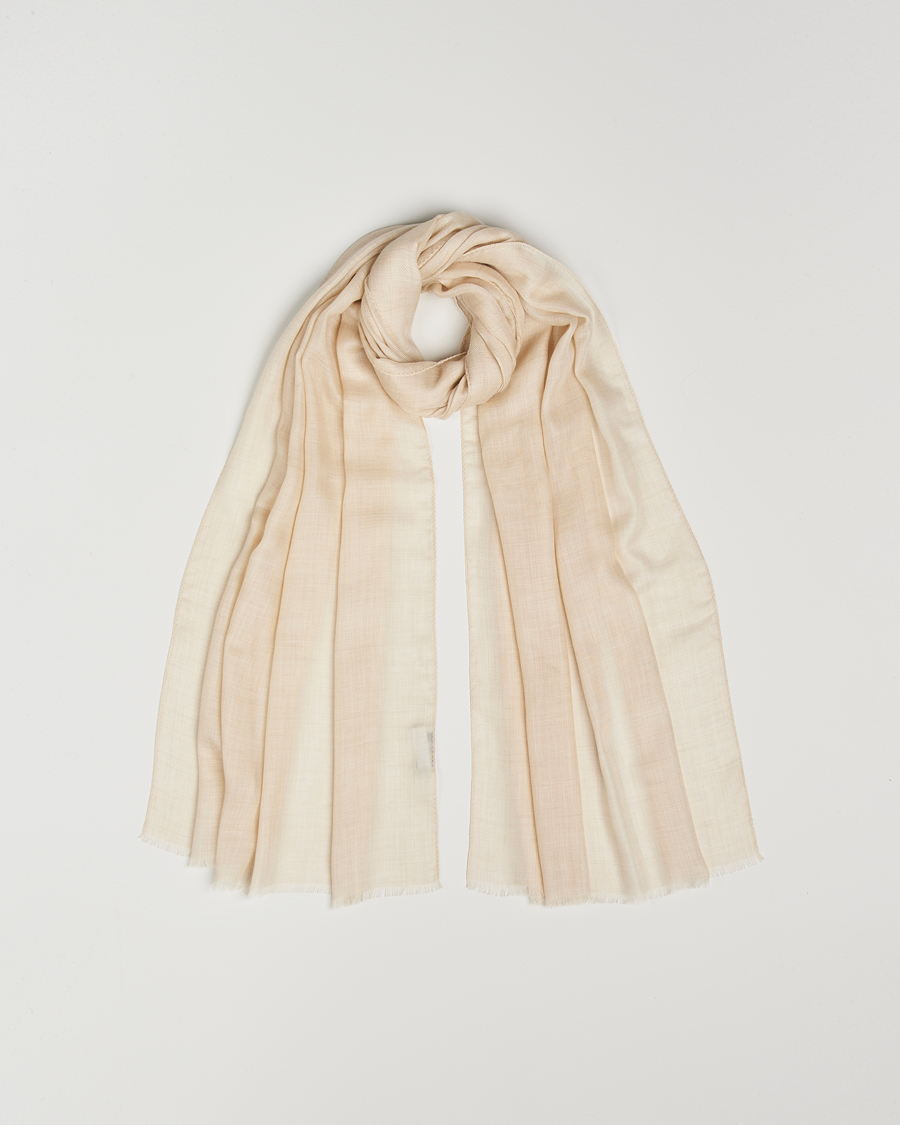 Uomini | Piacenza Cashmere Chic Cashmere Scarf Cream | Piacenza Cashmere | Chic Cashmere Scarf Cream