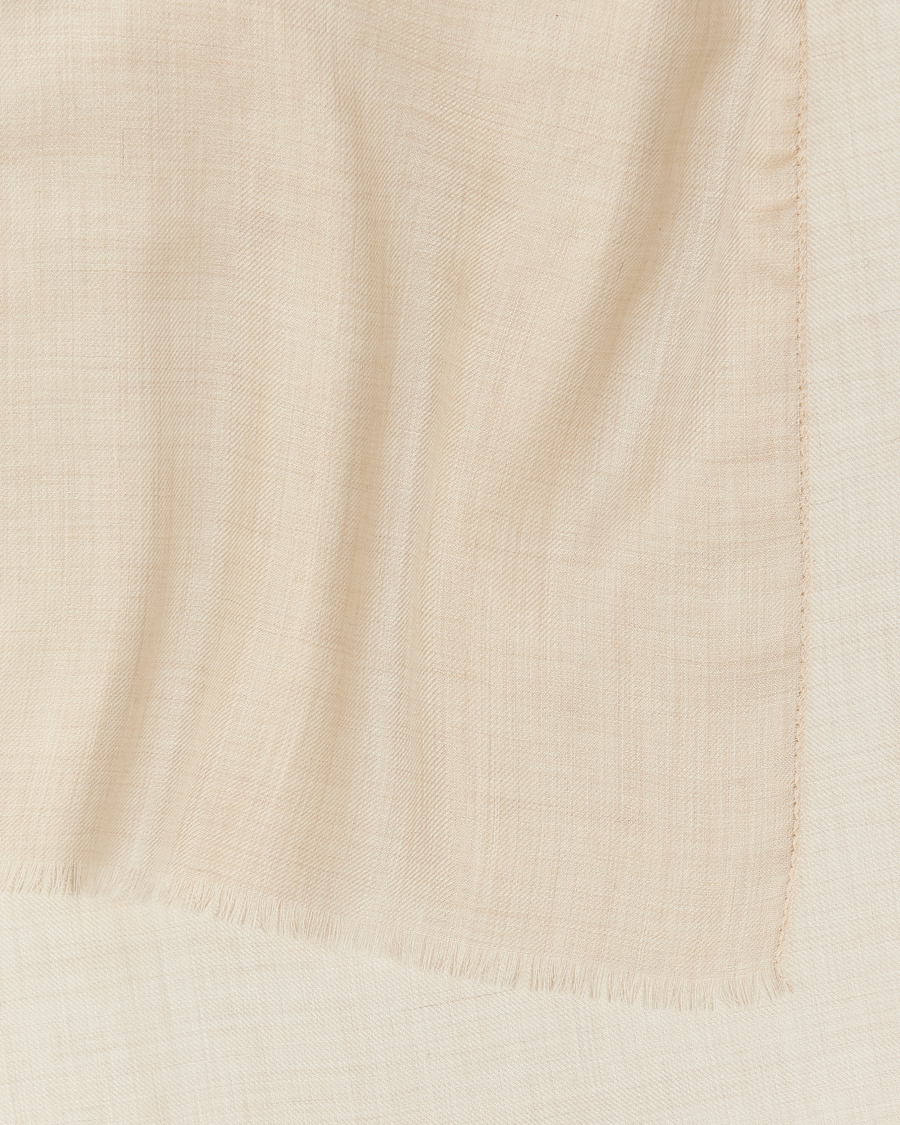 Uomini | Piacenza Cashmere Chic Cashmere Scarf Cream | Piacenza Cashmere | Chic Cashmere Scarf Cream