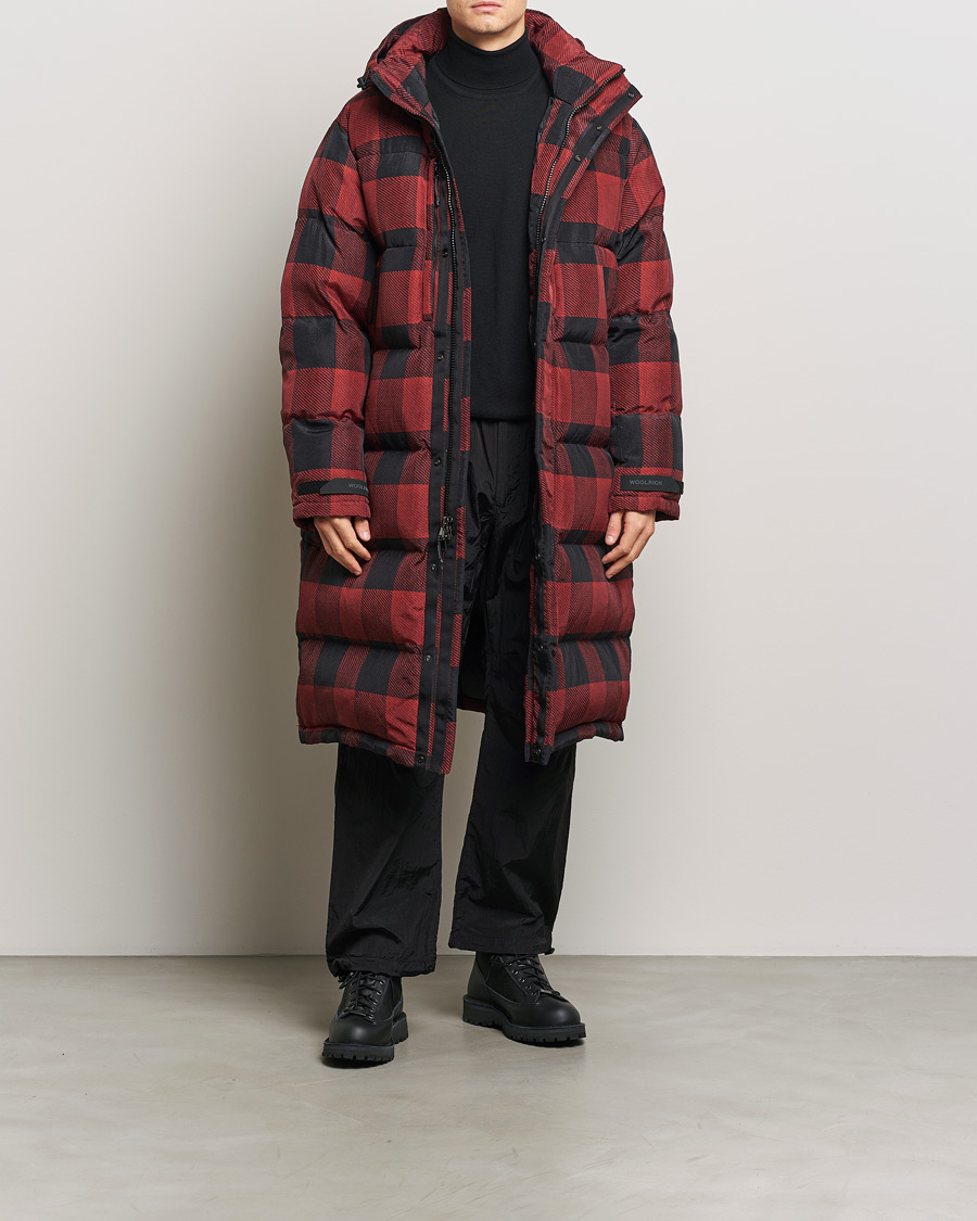 Uomini | Giacche | Woolrich | Quilted Check Parka by Todd Snyder Red/Black