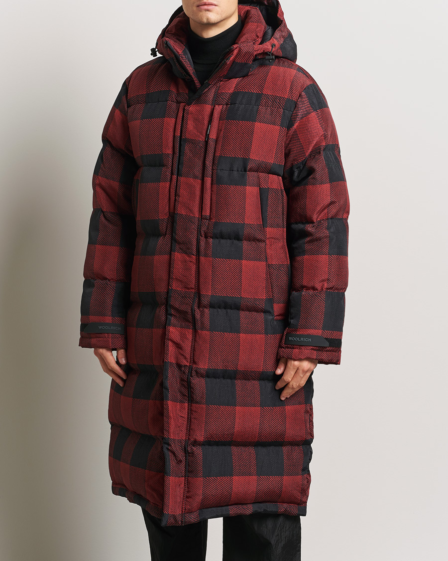Uomini | Giacche | Woolrich | Quilted Check Parka by Todd Snyder Red/Black