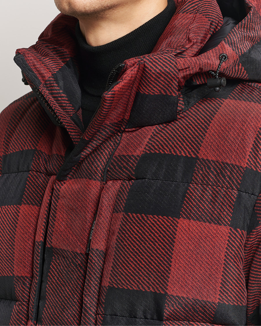Uomini | Giacche | Woolrich | Quilted Check Parka by Todd Snyder Red/Black
