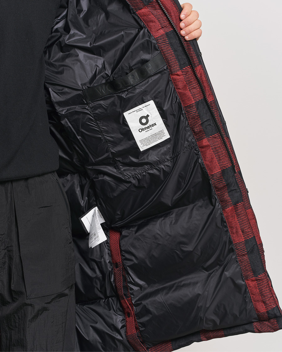 Uomini | Giacche | Woolrich | Quilted Check Parka by Todd Snyder Red/Black
