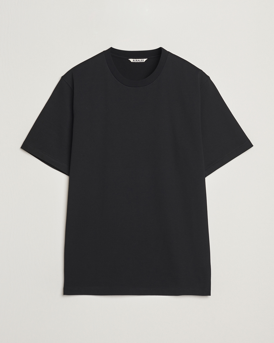 Uomini | T-shirt | Auralee | Luster Plating T-Shirt Black