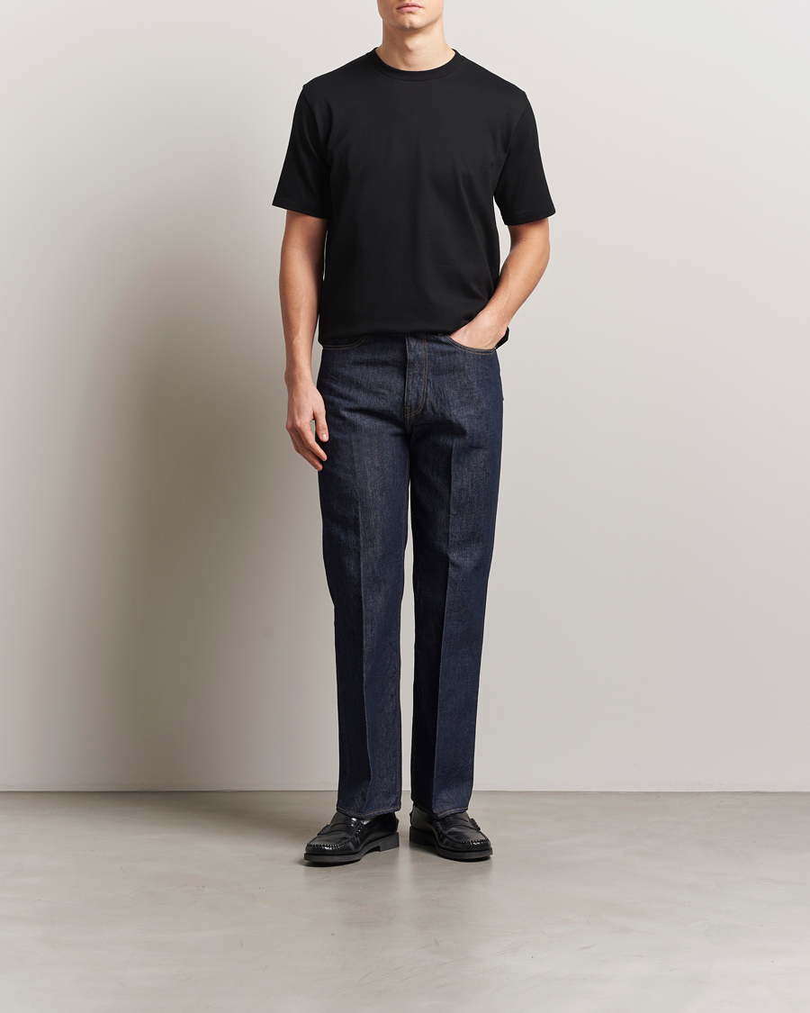 Uomini | T-shirt | Auralee | Luster Plating T-Shirt Black