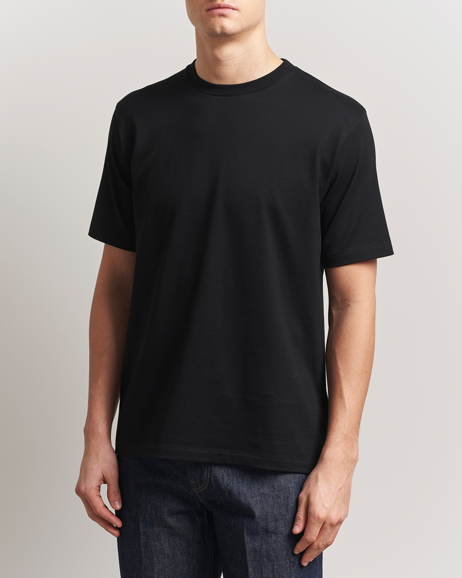 Uomini | T-shirt | Auralee | Luster Plating T-Shirt Black