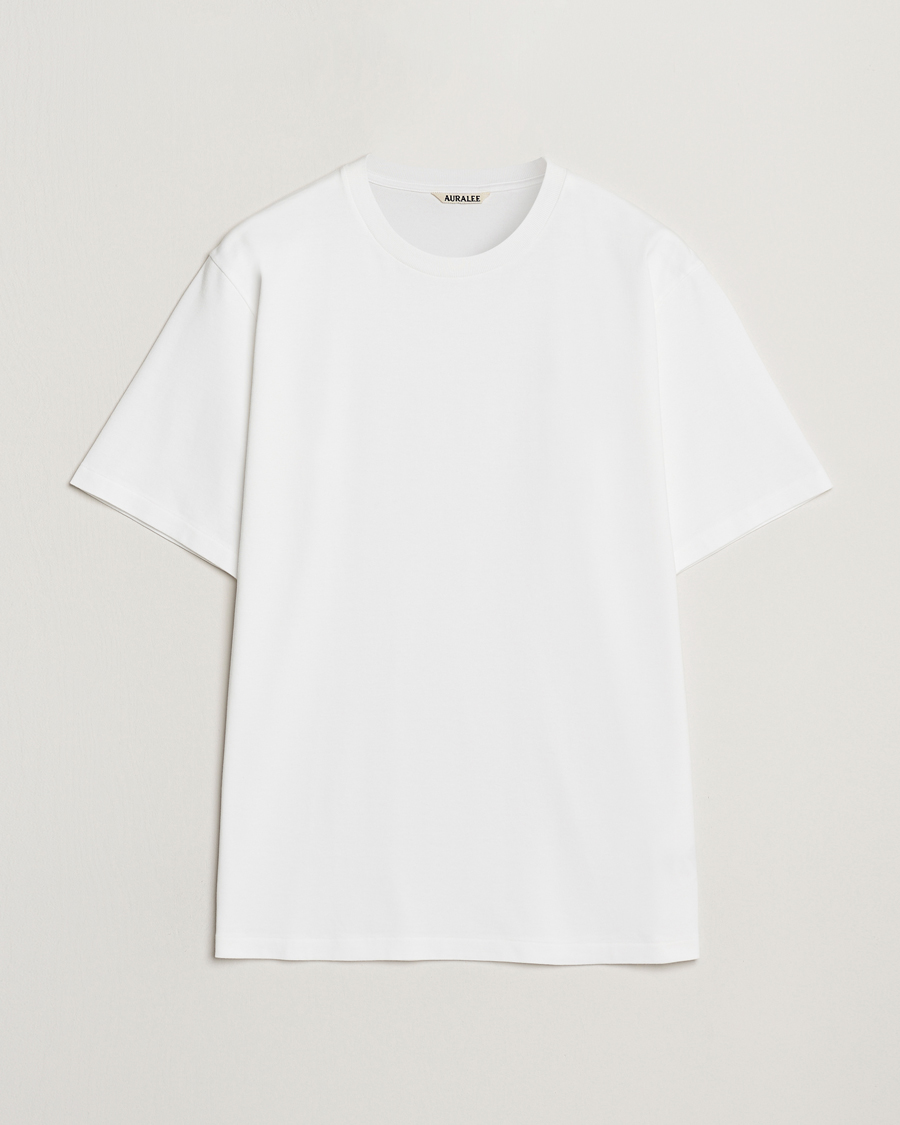Uomini | T-shirt | Auralee | Luster Plating T-Shirt White