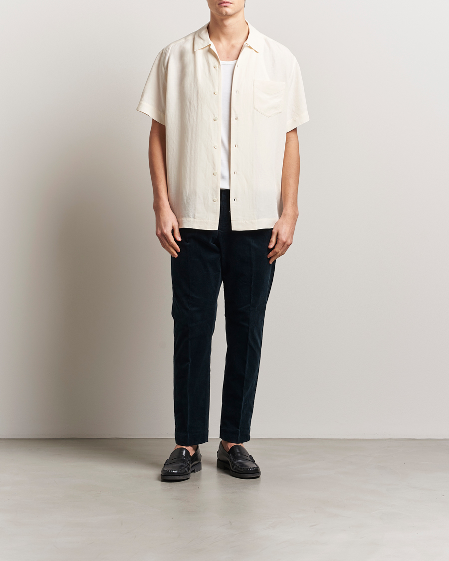 Uomini | Camicie | A.P.C. | Roy Woven Short Sleeve Shirt Ecru